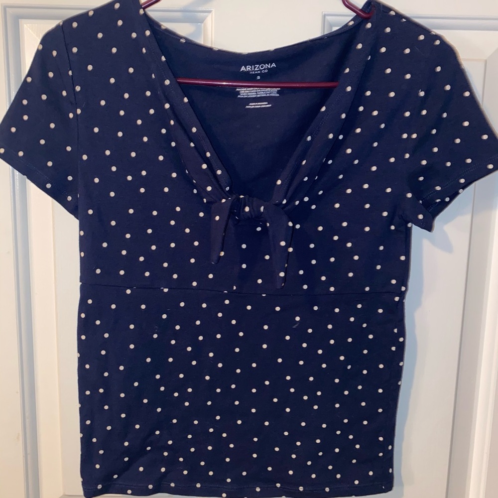 Polka dot crop top